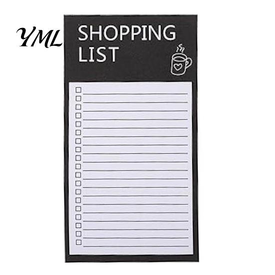 Magnetic Shopping Memo Refrigerator Checklist Notepad, Tear-off Routine Planner, Daily To-Do Journal for Planning Pad Home And Office Fridge Notepad