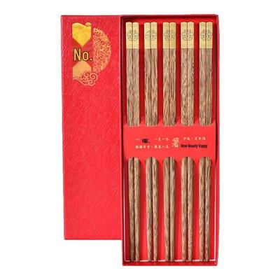 Huihuang Wenge Wood Chopsticks Set