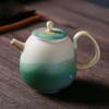 Ceramic Kiln-Formed Teapot Retro Style Handmade Tea Infuser Kung Fu Tea Set