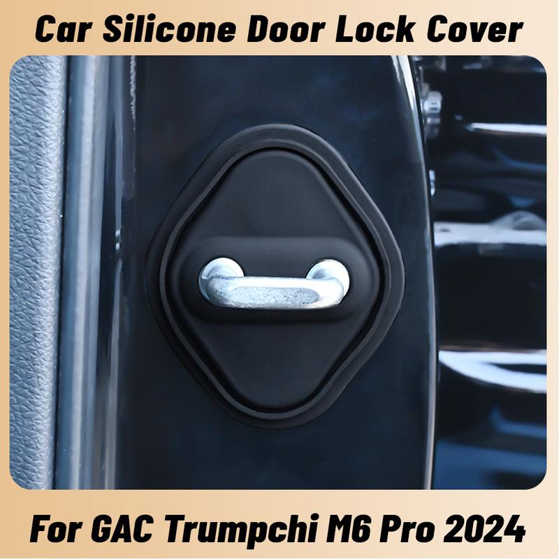 Für GAC Trumpchi M6 PRO 2024 Autotür Stoßdämpfer Türschloss Schutzhülle Silikon Auto Türschlossriegel Abdeckung Zubehör