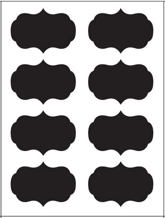 Erasable Self-Adhesive Frosted Blackboard Label for Glass Bottles