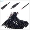 10pcs 5.5mm X 2.1mm DC Power Pigtails Cable 22AWG Female Male Connector For 12V Power Supply Adapte CCTV Camera DVR LED Strip