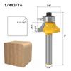 1/4-Inch Shank Roundover Edging Router Bit Set, Woodworking Milling Cutter Tools Corner Rounding Edge-Forming Bit Set