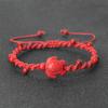 Braccialetti Intrecciati Bohémien in Pietra Naturale da 4 mm Braccialetto Fatto a Mano con Ciondolo Tartaruga Gioielli alla Moda Curativi Regali per Uomini Donne
