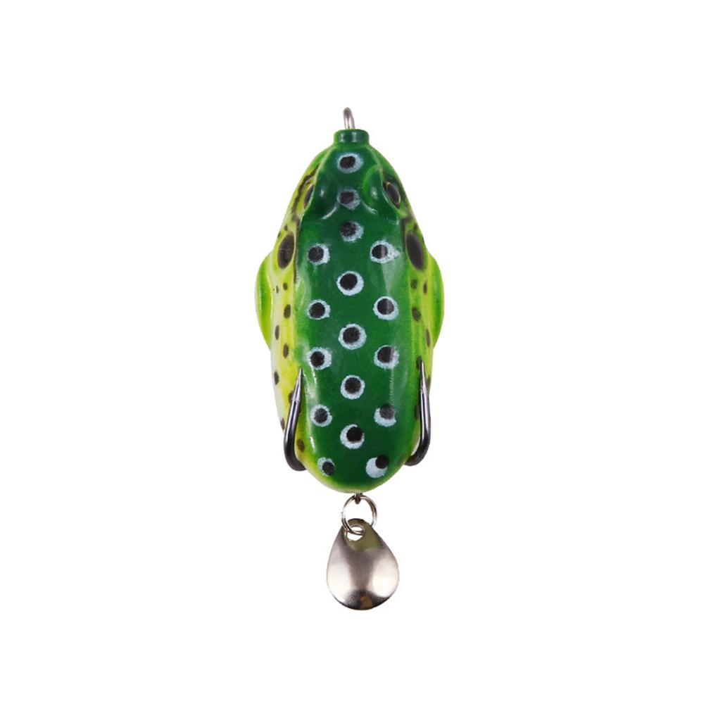 

Fish Lure Artificial Bait 8cm Predatory Baits Compact Size Multicolored Smooth No Burrs Rotating Fishing Tackle dark green