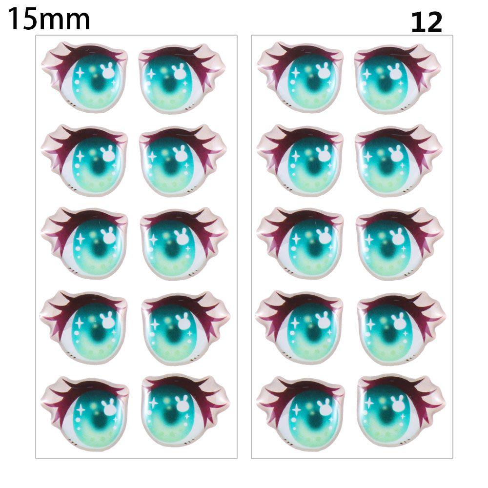 Toys DIY Doll Accessories Face Organ Paster Clay Decals Love Cute Sticker Cartoon Eyes Stickers