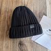Color Fashionable Blocked Thick Warm Men Knitted Hat For Winter Wind Resistance