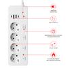 Listwa zasilająca UE gniazdo sieciowe AC Multiprise Smart Home rozszerzenie Adapter elektryczny USB obsługuje PD20W i QC3.0
