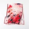 Silk scarf print cut scarf floral premium headscarf travel shawl butterfly sun protection women spring and summer long scarf