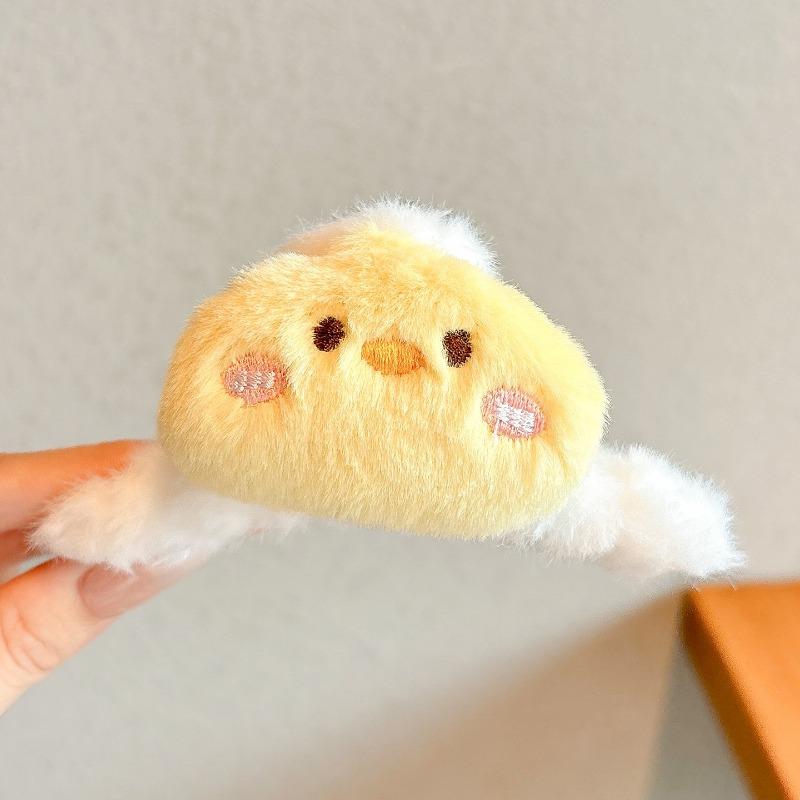 Fashion Elegant Plush Grab Clip Women's Large Hair High-end Sense Clip Hairpin Autumn and Winter Back Head Shark Clip Hairpin Headwear