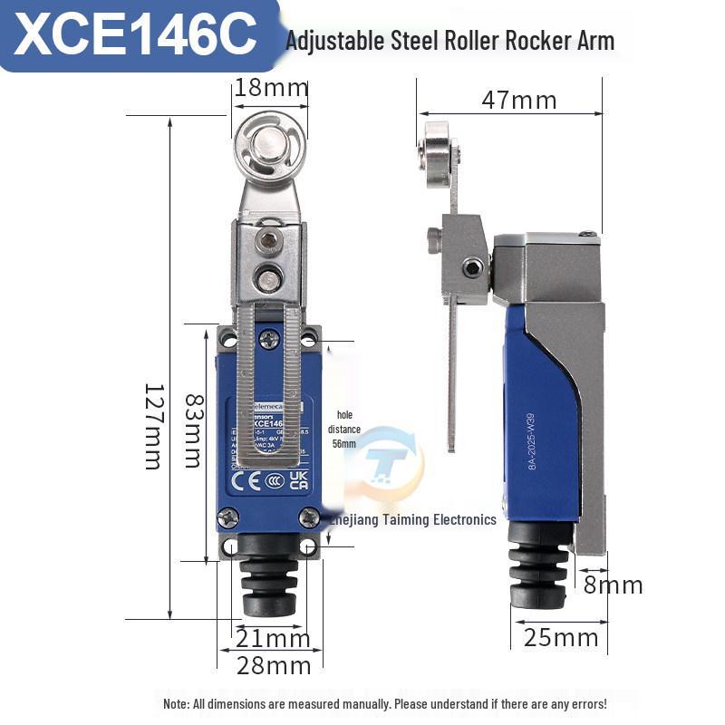 

Telemecanique XCE-146C Long Arm Metal Roller Limit Switch Replacement for ME TZ8108