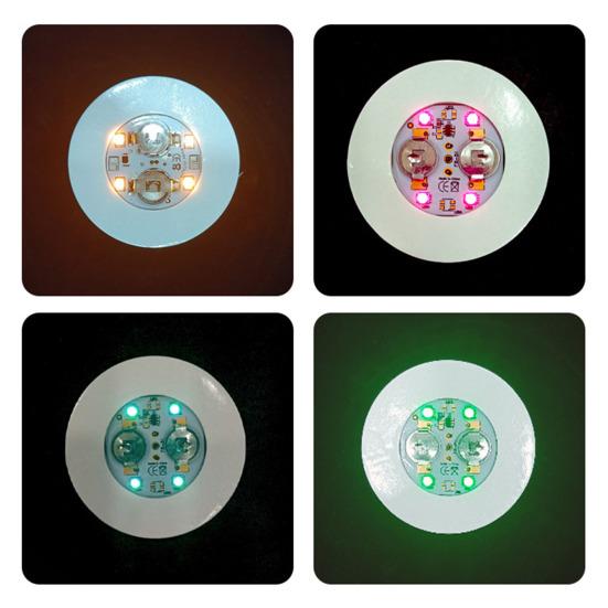 Colorful LED Coaster with 3 Light Modes Self-Adhesive Portable Drink Coaster for Beer Coffee Bar Ambience Lights Fun Home Bar Accessory