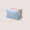 Solide Fell Kosmetik Aufbewahrungstasche Großer Organizer Handtasche Damen Reißverschluss Make-up Schreibwaren Federmäppchen Reise Make-up Toilettenartikel HZB05