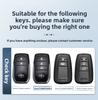 ANX1 Suitable for 2023 Toyota C-HR keyset high-end Toyota Chr car shell buckle modification dual engine decoration male 2-key