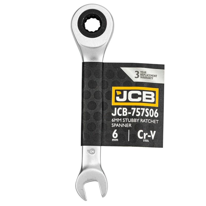 Short 6mm ratchet open-end wrench