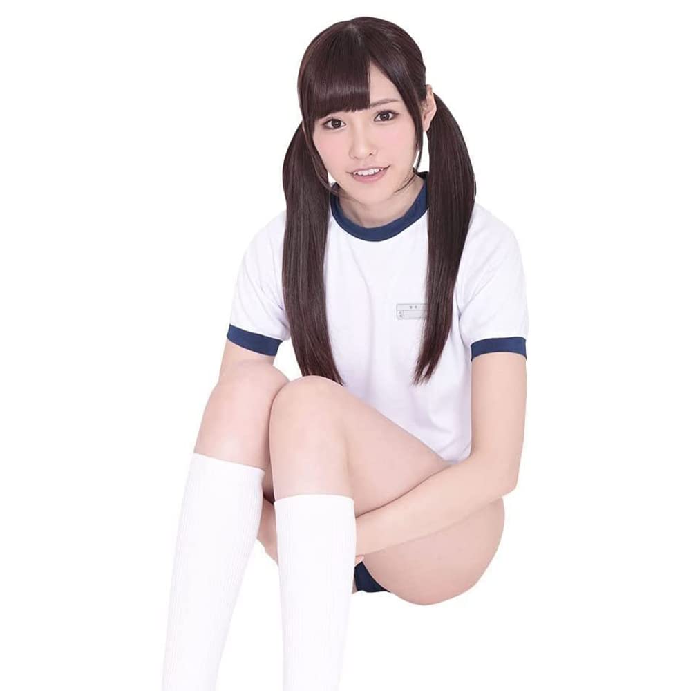 Gym Wear High Leg Bloomers Navy White M Size Cosplay Costume A&Tcollection Ichinino Women's