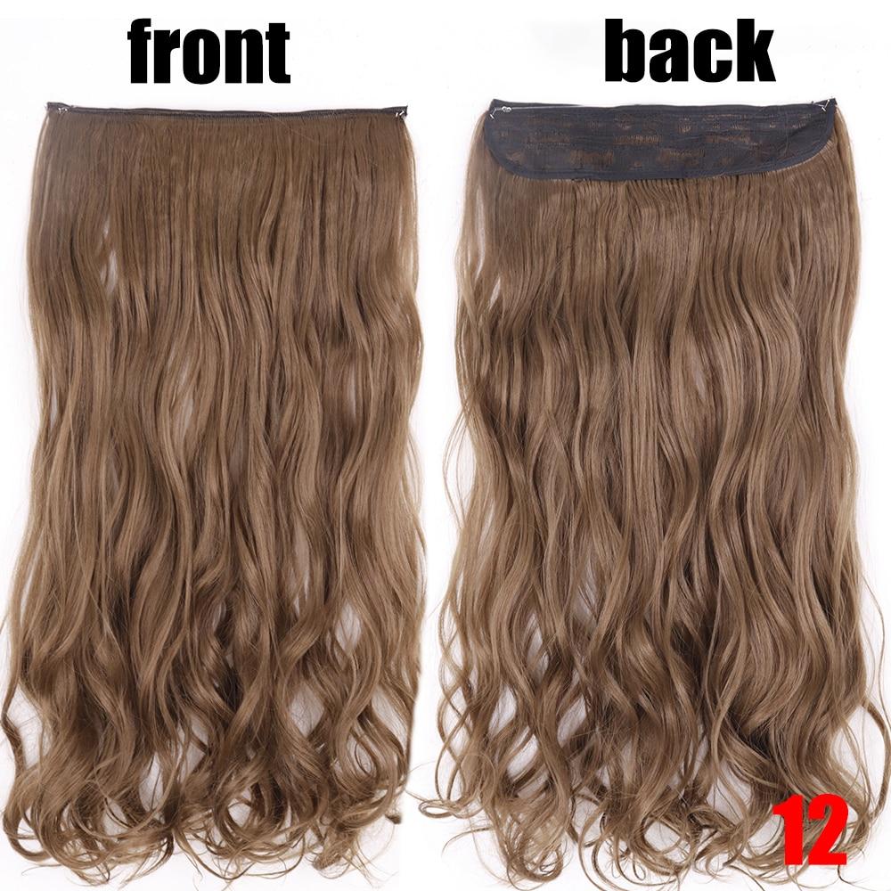 XINRAN 22-дюймова модна жіноча перука з невидимою волосінню для нарощування волосся, стійка до високих температур, синтетична хвиля без застібок