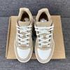 New Anta 982 Wear-resistant And Lightweight Low-Top Skateboard Shoes Women's Brown White 122348067S-1