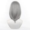 YukiHalolj Cosplay 40cm Silver Gray Fluffy Cosplay Fiber School Festival Wig Wig, Unisex, Heat-Resistant, Hair, All-Purpose, Wig, Wig, Costume, Event,