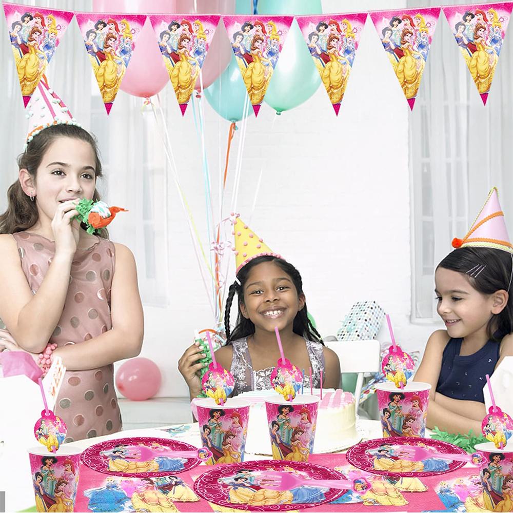 Disney Princesses Themed - Birthday Party Supplies Tableware For 10 Guests
