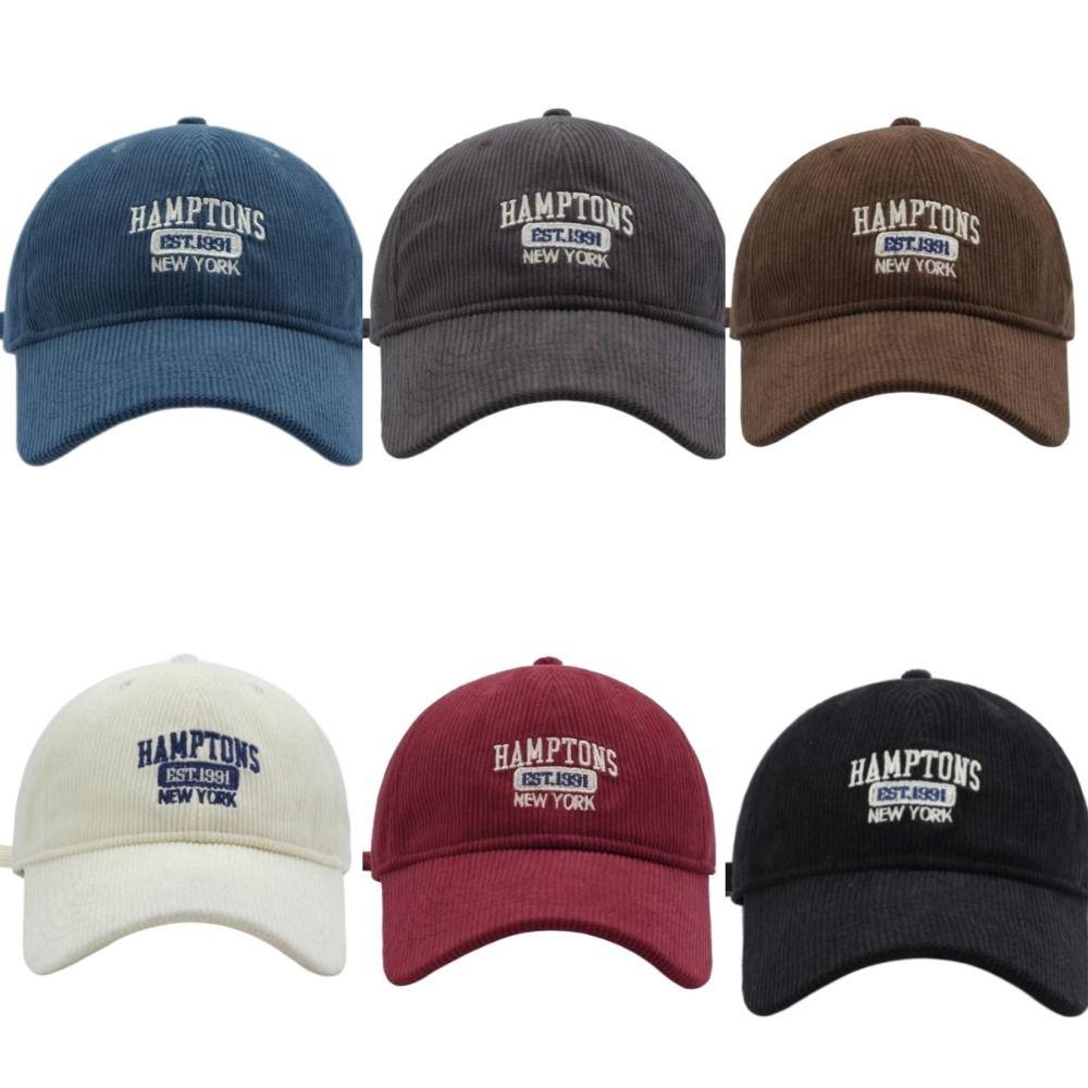 Sun Protection Baseball Cap Versatile Sports Hat Casual Corduroy Cap  Spring/Summer