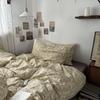 French Style Retro Printed Bedding Rural Style Duvet Cover Solid Color Dust-proof and Easy To Clean Mattress Protective Covers Envelope Pillowcase