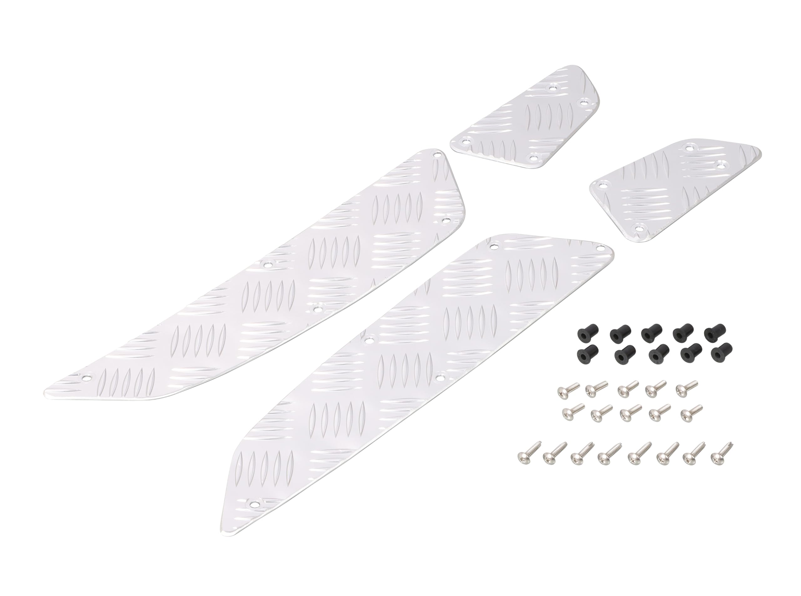 

Подножки KITACO (Серебристый анодированный) для PCX125 (JK05-1200001~) и PCX160 (KF47-1200001~), Левый и правый комплект, Алюминий, 538-1490060