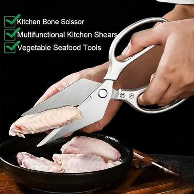Keuken Pluimvee Scharen Roestvrij Staal Ultra Scherpe Antislip Handvat Kippenbot Scharen Multifunctionele Slagers Vleesbijl