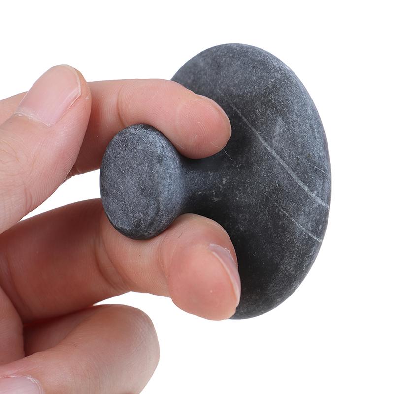 Black Gua Sha Stone Natural Black Ore Stone Gua Sha Massage Tool Relaxation Tool