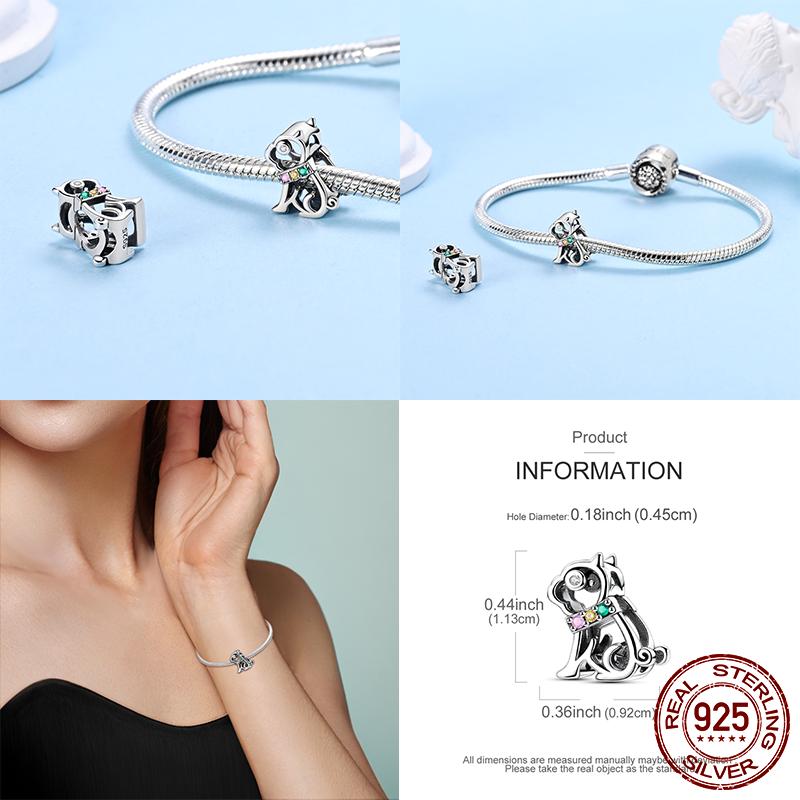 Animals Series Copper Charms Beads Dog Snake Leopard Pendants Fit Original Bracelet Necklace Diy For Woman