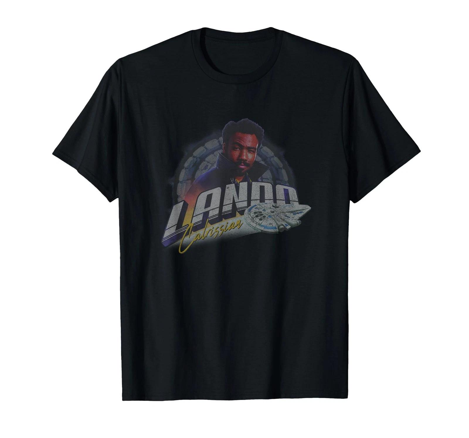 Star Wars Han Solo Lando Calrissian Falcon Poster T-Shirt_ 3XL