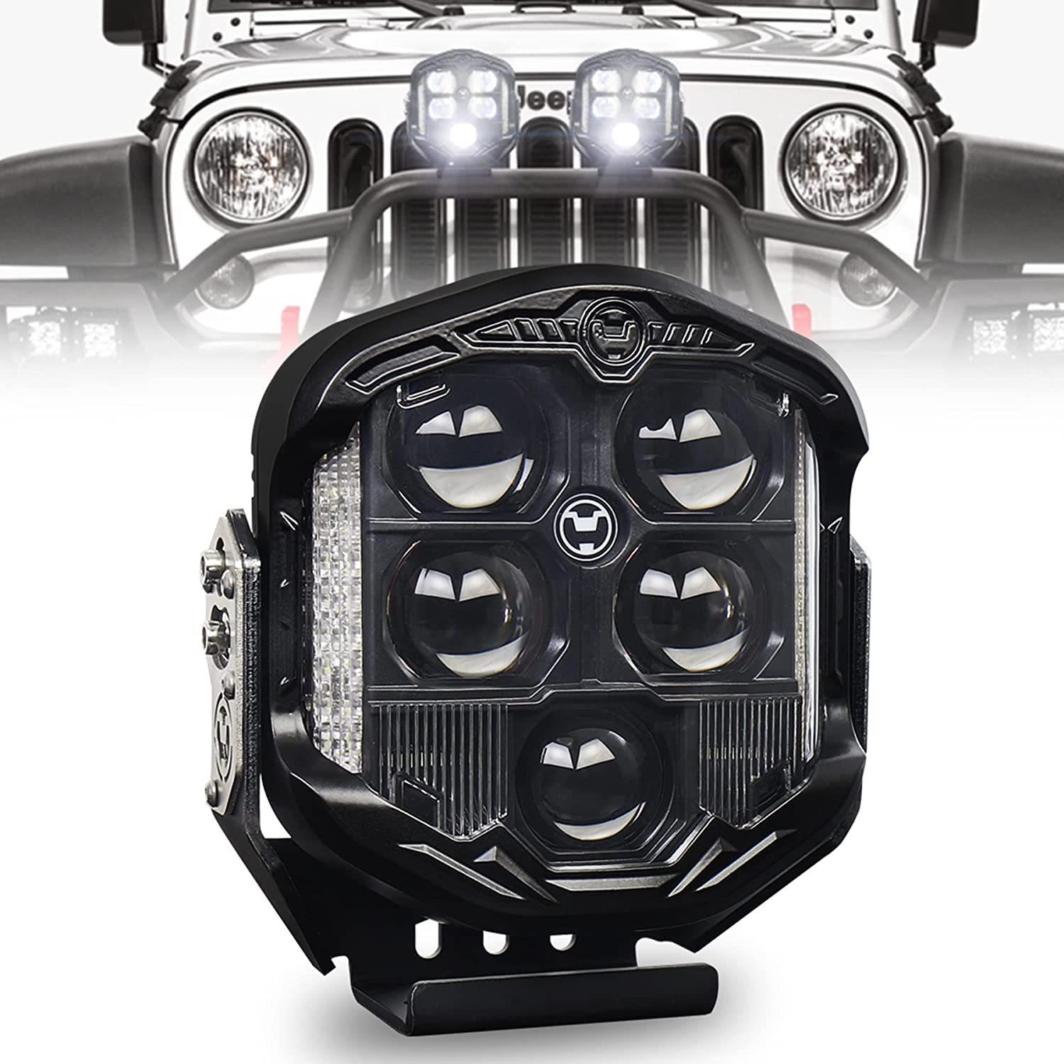 

7-дюймовый светодиодный автомобильный свет для Wrangler внедорожный точечный/фара - линза ближнего/дальнего света белый