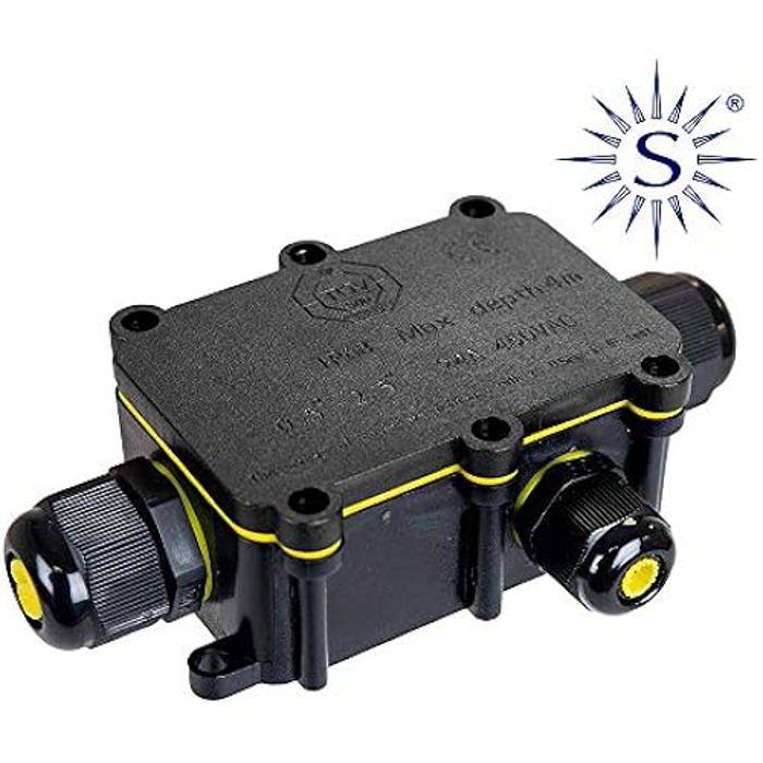 Venkovní spojovací krabice - SOLERA - 43015 - Vodotěsná - 3 kabelové vývodky - IP68 - Bílá