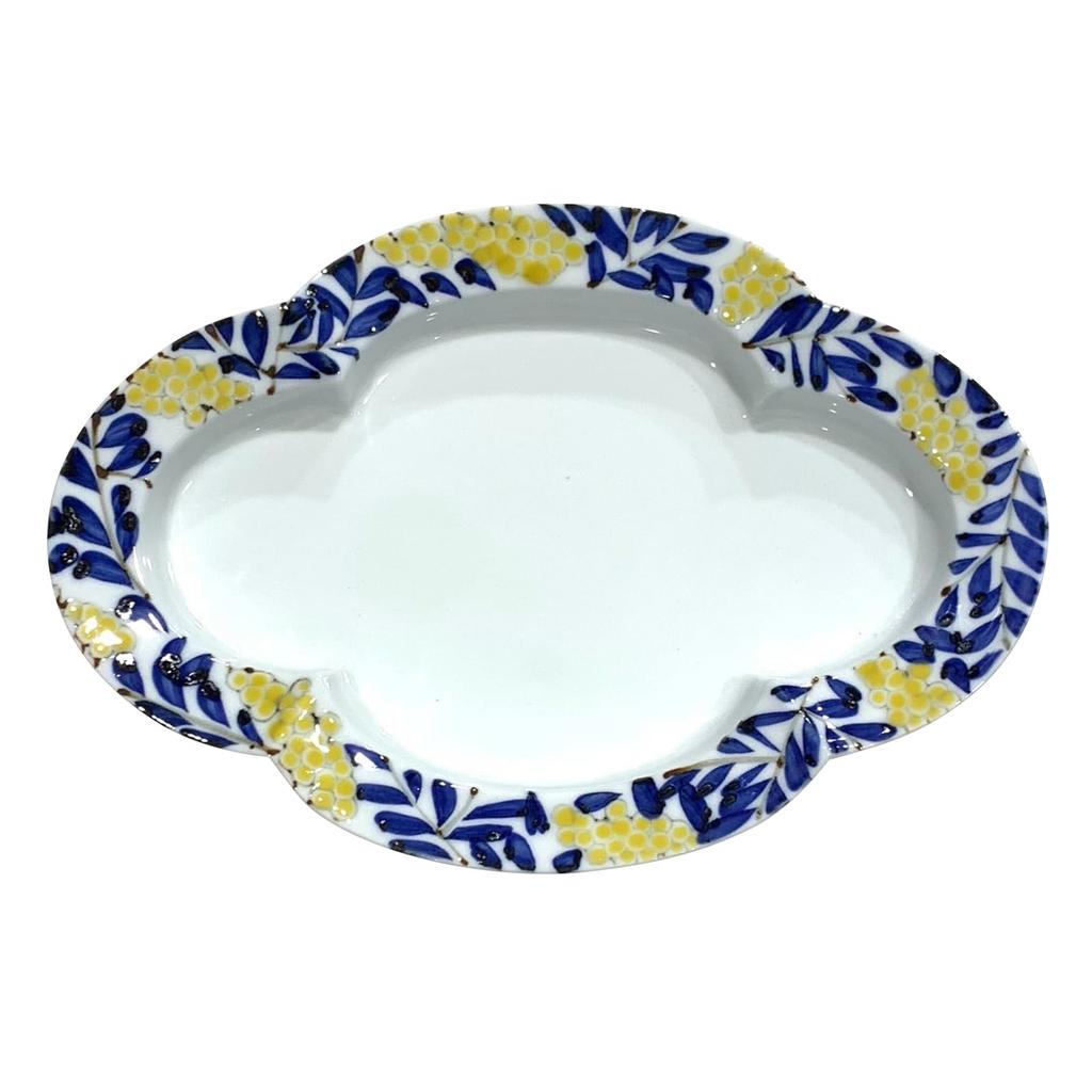 24to3 Plate, Side Plate, Irregular Shape Plate, Mimosa, Mokko Plate, Medium