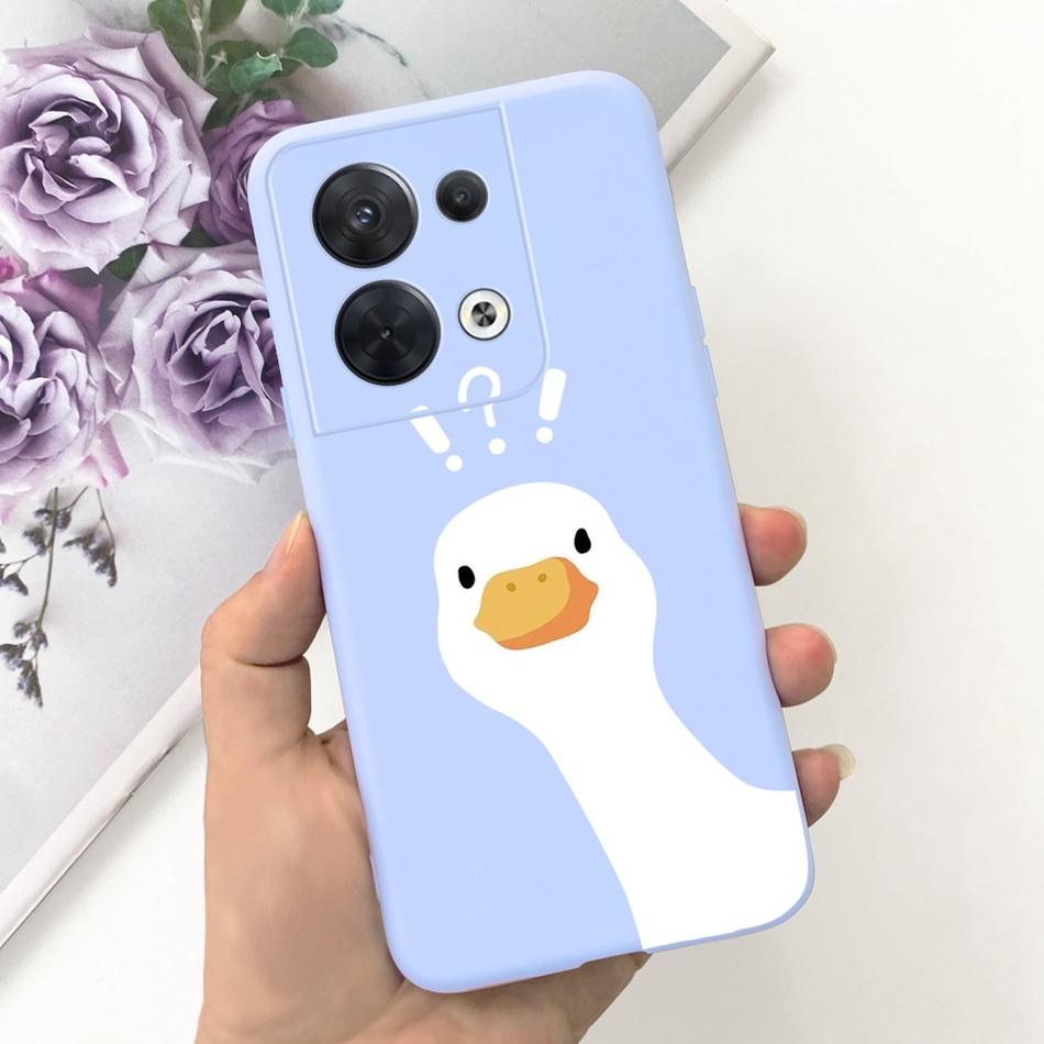 For OPPO Reno8 CPH2359 Case Reno8 Pro CPH2357 Reno 8 8Pro 5G Lovely Cartoon Candy Color Soft Silicone TPU Phone Back Cover