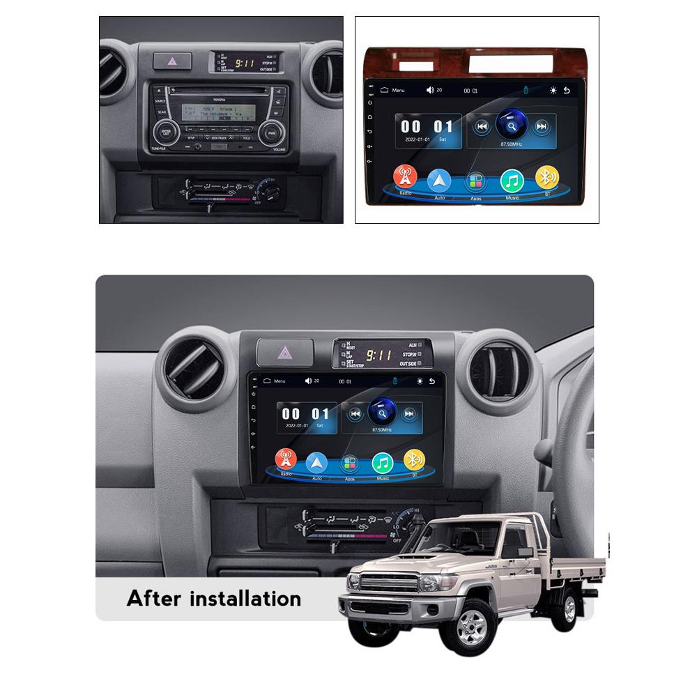 Icreative Car Radio Multimedia MP5 Player Head Unit Stereo BT For Toyota Land Cruiser LC 70 Series 2007-2020