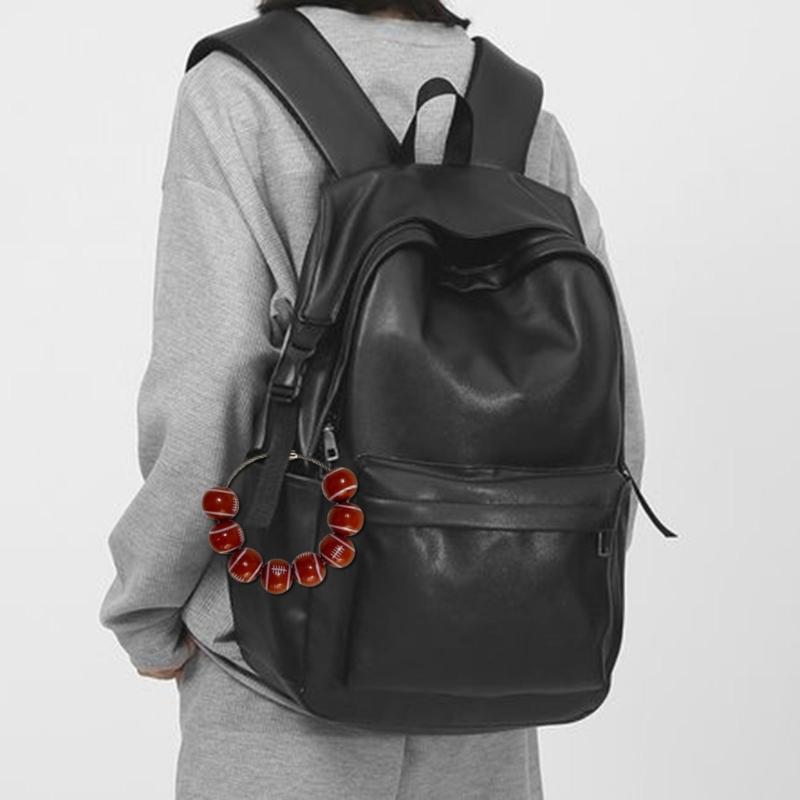 Baseball Shaped Sports Pendant Accessory Attractive Baseball Bag Embellishment Elegant Bag Hanging Ornament for Parties