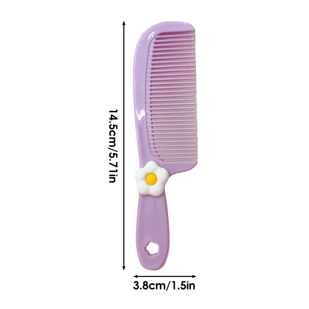 Portable Mini Kids Comb Cute Cartoon Children Hair Comb Soft Bristles For Baby Toddler Girls Boys Hair Styling Travel Size