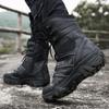 Snow Boots Men Lace Up Casual High Top Men's Boots Waterproof Winter Boots Anti-Slip Ankle Boots Outdoor Work Boots
