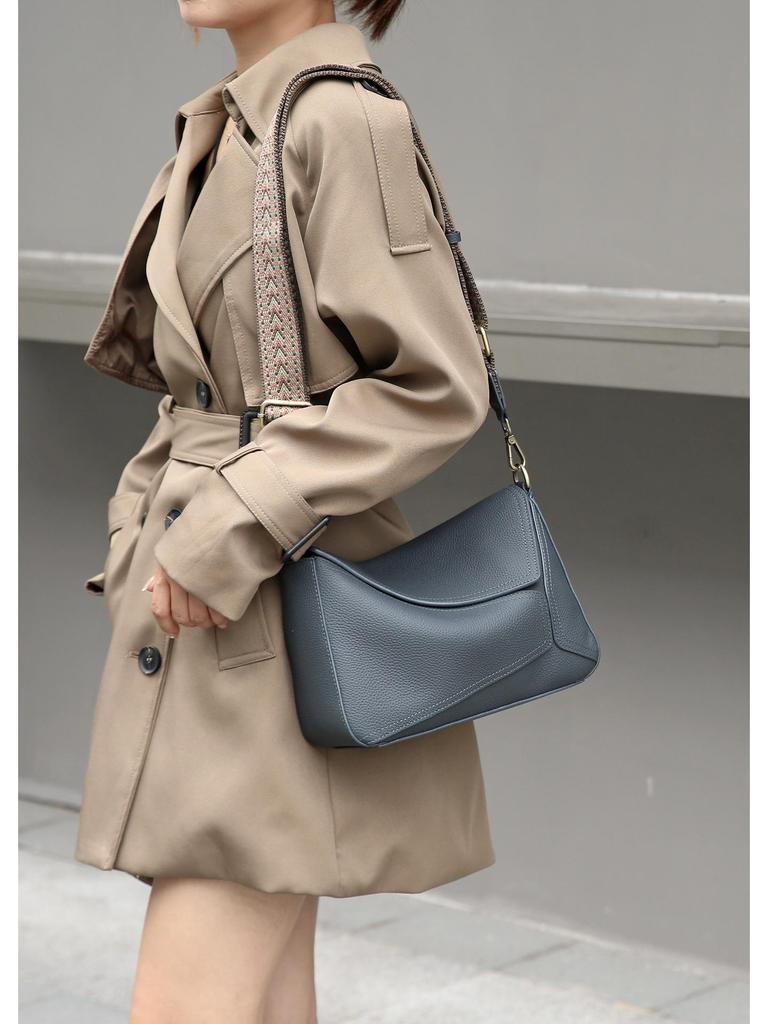 2024 Women's Geometric Leather Shoulder & Messenger Bag