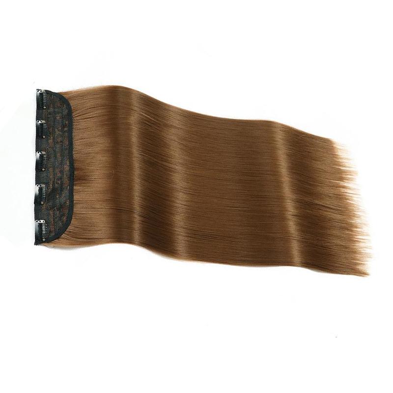 LISI волосы женские натуральные длинные прямые волосы наращивание парик 5 зажимов