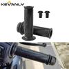 1pair Motorcycle Left and Right Throttle Tube Hand Grips Rubb with Bar End Plug For Yamaha NMAX 155/Y15/Y15ZR/SRL155/LC135/NVX15 Throttles 2