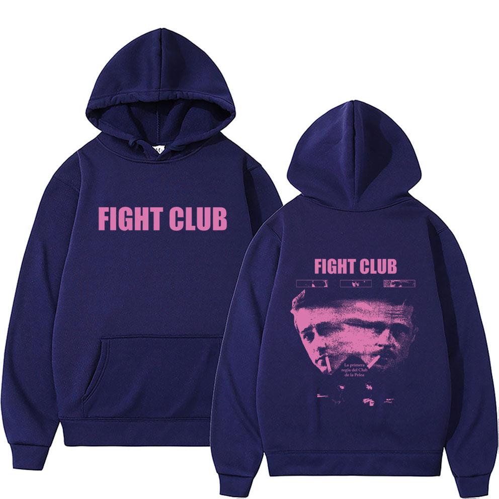 TV Fight Club Face Graphic Hoodie Men Women Casual Vintage Fleece Cotton Pullover Hoodies Unseix Fashion Oversized Streetwear High Quality Tops
