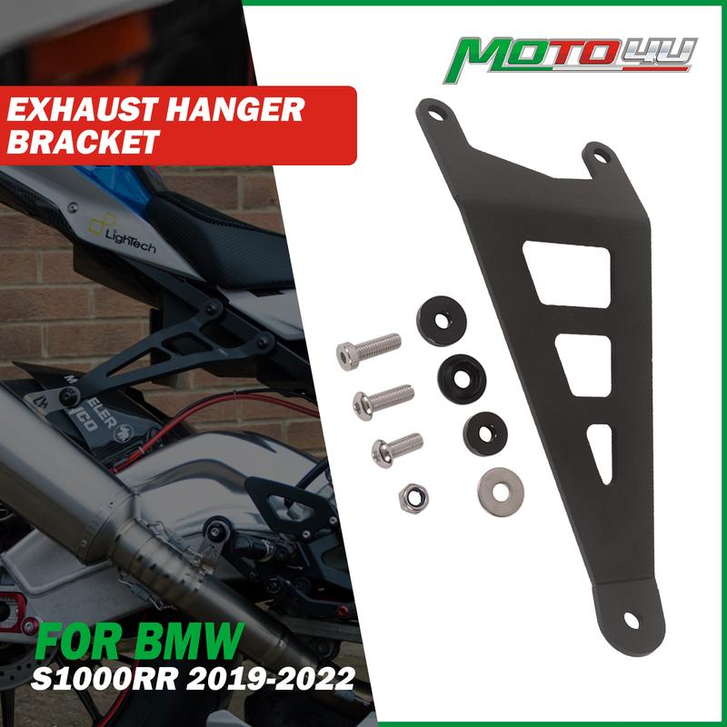 For BMW S1000RR S 1000RR 2019 2020 2021 2022 Aluminium Motorcycle Exhaust Hanger Bracket Accessories Muffler Support Refit
