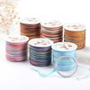 Beading DIY Rainbow Sewing Chinese Knot Polyester Macrame Cord Thread Cord Braided String Rope