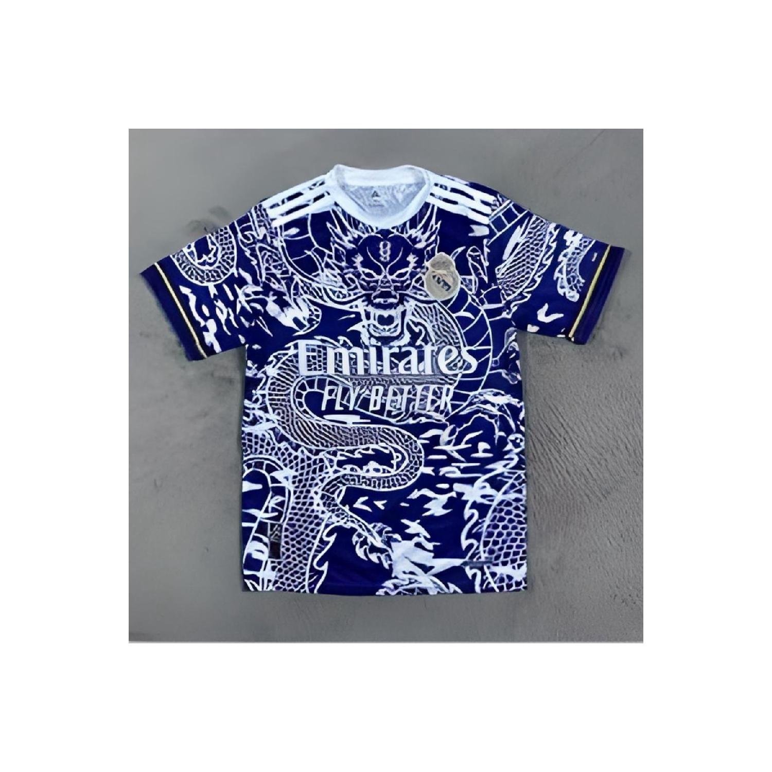 

Футбольная майка Real Madrid с драконом специального дизайна и узором дракона