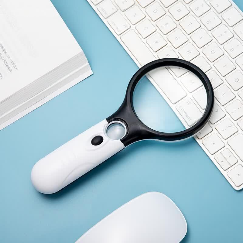 Kujucun Handheld LED Illuminated Magnifying Glass