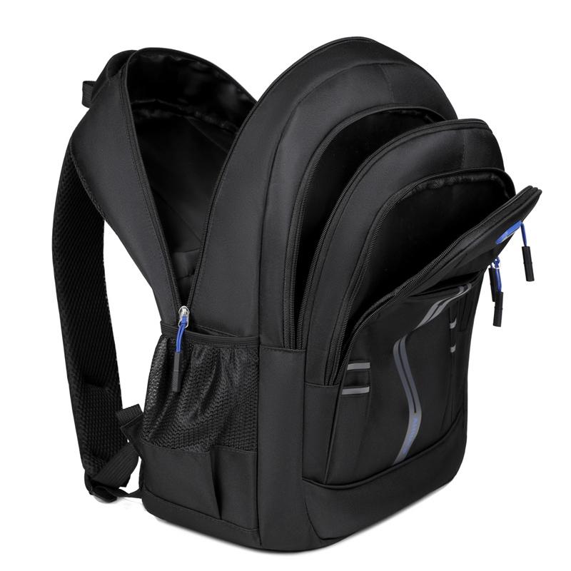 Unisex Large Capacity Backpack, Business Travel Laptop Bag, Multi-Compartment Design, Adjustable Straps, Ideal for Work Leisure