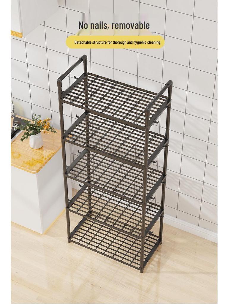 Multi-layer Kitchen Storage Rack for Microwave, Rice Cooker, and Small Appliances