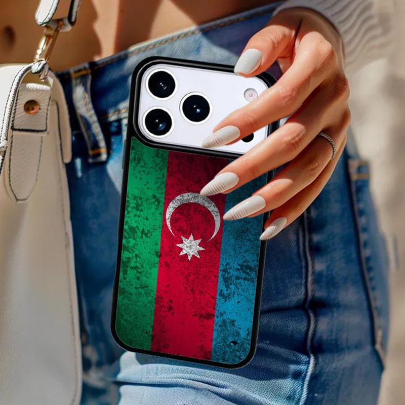 Azerbaijan Flag Soft Phone Case For iPhone 17 Air 14 15 13 12 Max Cover For Apple 14 15 16 16e 11 Pro Max Plus Coque